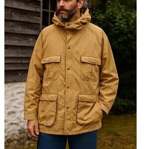Vintage 70s Woolrich Mountain Parka Coat Khaki